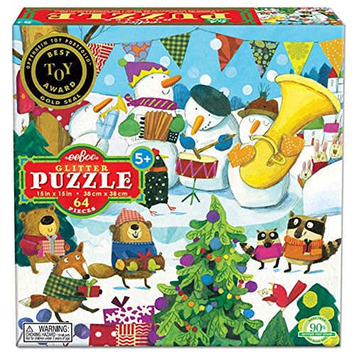 Eeboo Snowman's Band Jigsaw Puzzle, 64 Pieces
