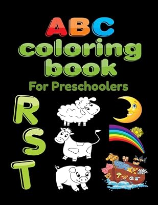 ABC Coloring Book For Preschoolers: Big Preschool Workbook abc coloring book for kids, Ages 3 - 5, Colors, Shapes, Numbers 1-10, Alphabet, Pre-Writing, Pre-Reading, Phonics,