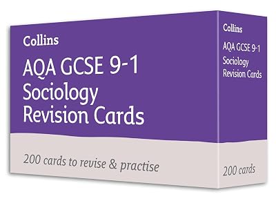 AQA GCSE 9-1 Sociology Revision Cards: Ideal for home learning, 2022 and 2023 exams (Collins GCSE Grade 9-1 Revision)