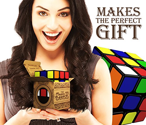 

Speed Cube: 3x3x3 Game Cube; Turns Quicker, Easier and More Precisely Than The Original; Super-Durable With Stay-on Stickers and Vivid Colors; Smooth Twisting, Superior Corner Cutting at 43 degrees and 3/4 Reverse; 3-D Brain Teaser; Comes with Online Sol