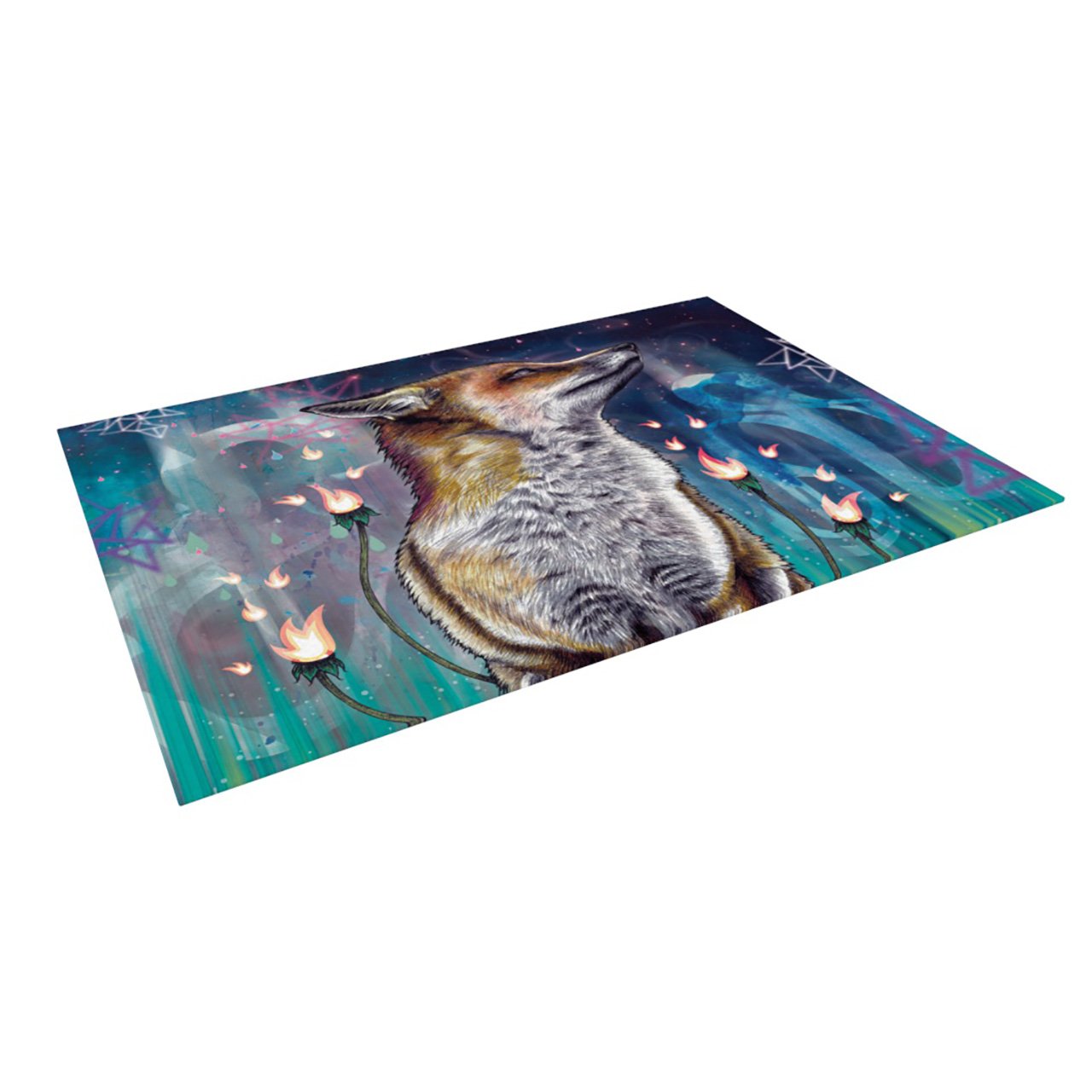 

Kess InHouse Mat Miller "There is a Light" Indoor/Outdoor Floor Mat, 8-Feet by 8-Feet