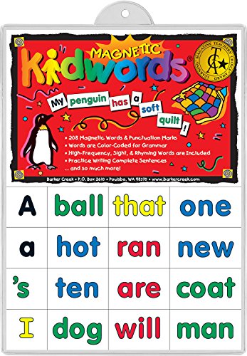 Barker Creek - Office Products Learning Magnets, Kid Words (LM-2600)