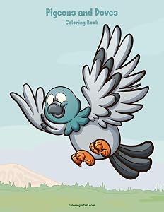 Pigeons and Doves Coloring Book