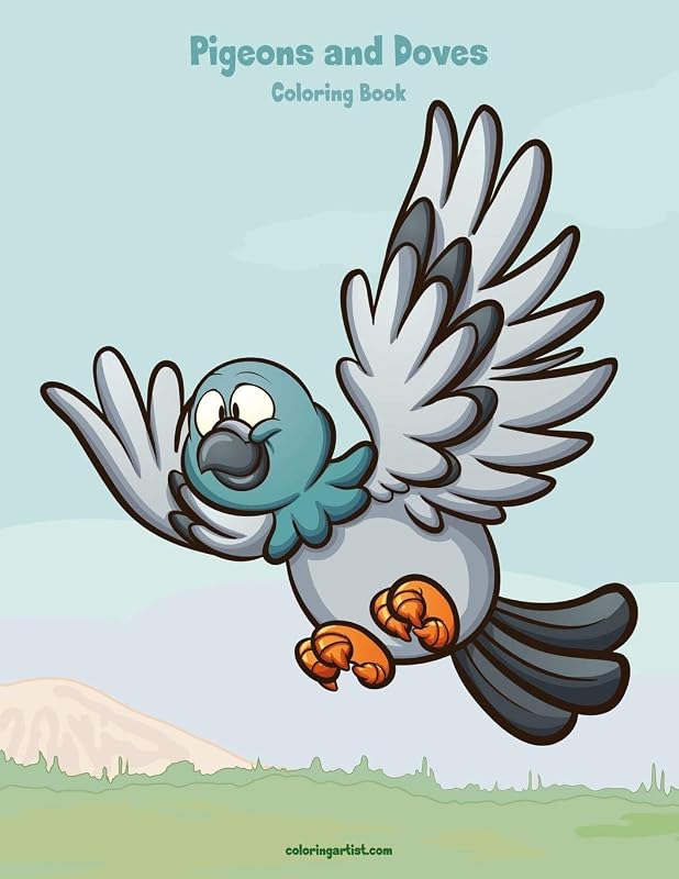 Pigeons and Doves Coloring Book by Nick Snels