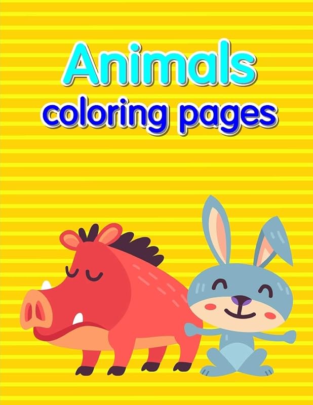 Animals coloring pages: Coloring Pages with Adorable Animal Designs, Creative Art Activities (Holiday Cartoon) by J.K. Mimo