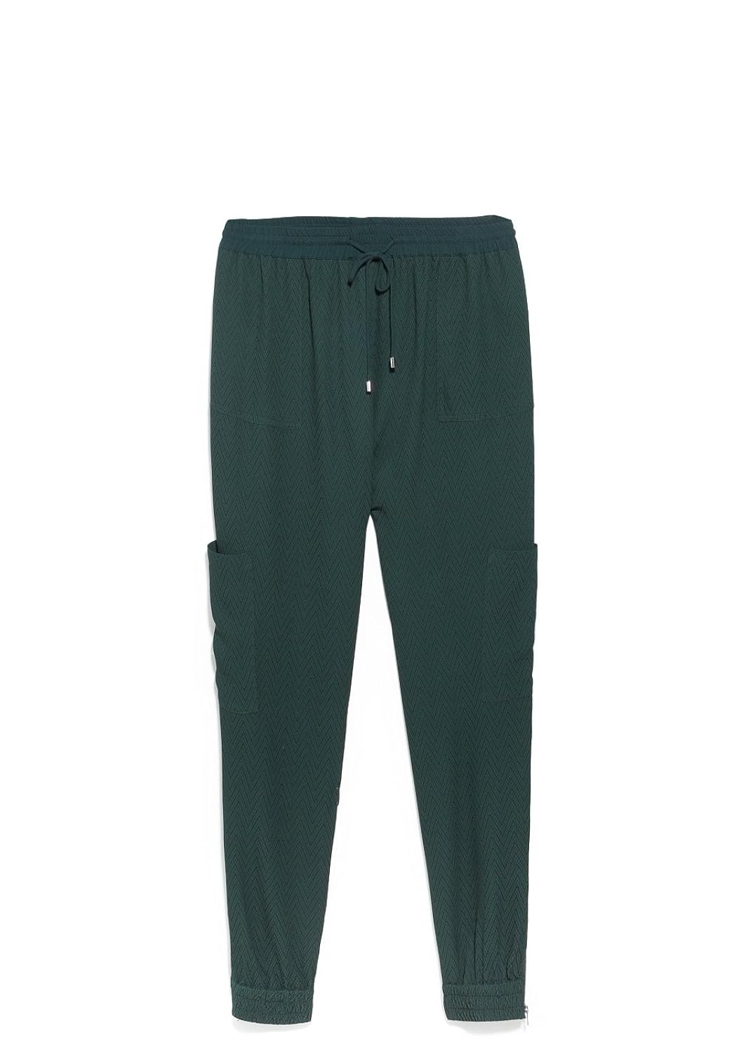 

Violeta By Mango Women's Herringbone Pattern Baggy Trousers