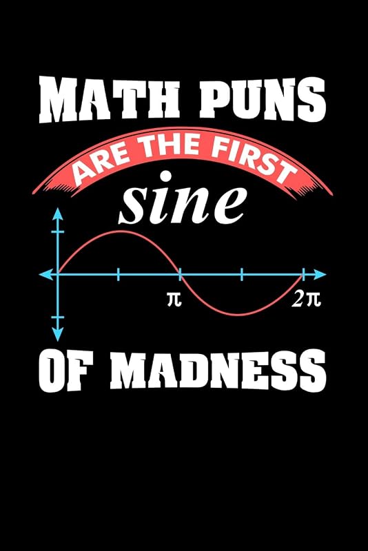 Math Puns Are The First Sine of Madness: 120 Pages I 6x9 I Lined I Funny Teacher, Student & Professor Gifts by Funny Notebooks
