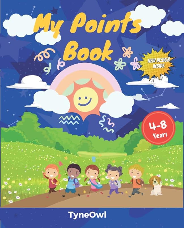 NEW DESIGN! My points book Little Kids Playing cover, Colourful Templates inside. For children aged 4 to 8 Y: Habit formation tools. An easy approach ... Templates inside. For children aged 4 to 8 Y) by TYNE OWL