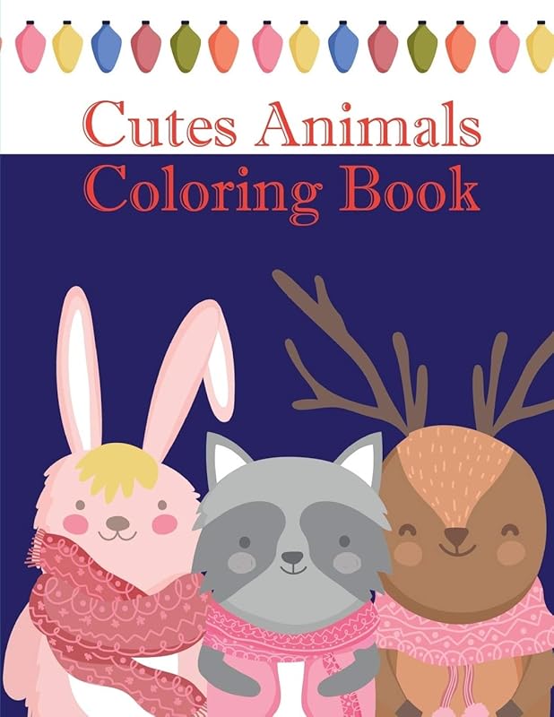 Cutes Animals Coloring Book: The Coloring Pages, design for kids,Children,Boys,Girls and Adults (Super Coloring) by J.K. Mimo