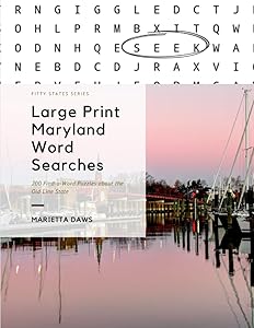 Maryland Word Searches: 200 Puzzles from the Old Line State (Large Print United States) by Marietta Daws