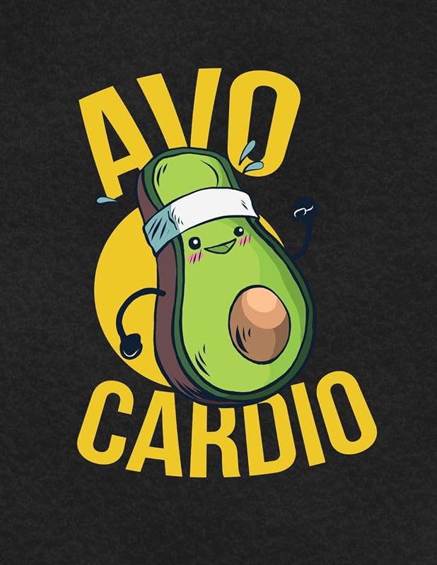 Keto Planner Avo Cardio: Tracks your water intake, male measurement trackers, weight loss diary, daily goal setting and successful weight loss journey ... in black matte cover avocado theme design. by Old Orchard Publishing