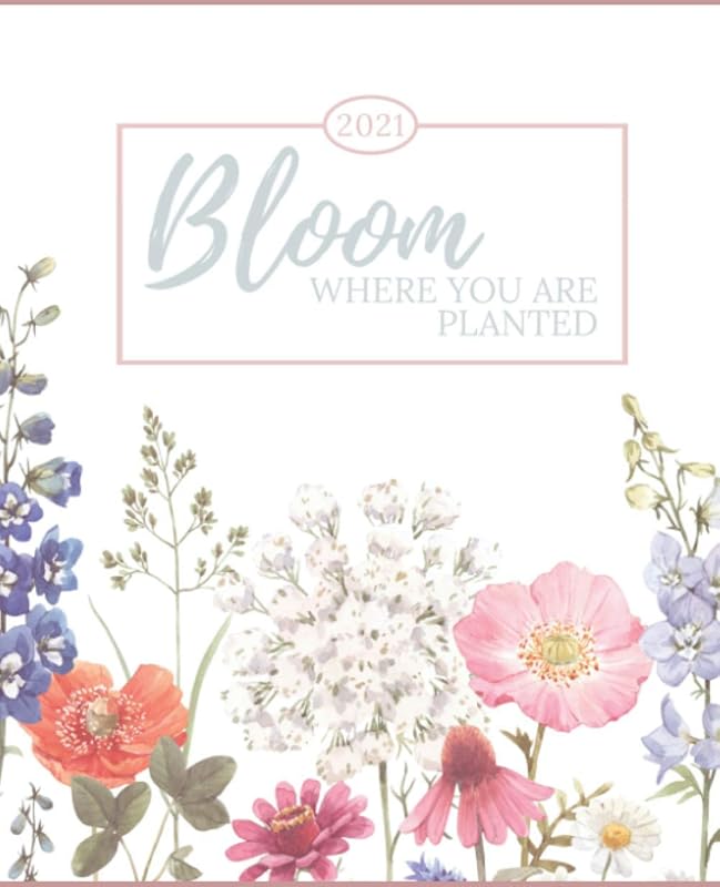 2021 Garden Thriving in Motherhood Hourly Planner by Jessica Jackson
