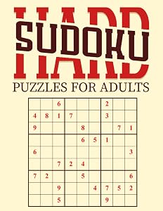 sudoku hard puzzles for adults: +1000 Sudoku puzzle book for adults With Full Solutions
