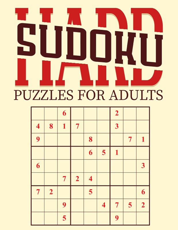 sudoku hard puzzles for adults: +1000 Sudoku puzzle book for adults With Full Solutions by Nizpuzzle Books