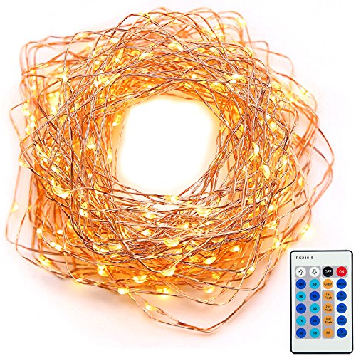 Led Fairy Outdoor Christmas Decorations String Lights Remote 33Ft 100Leds