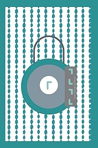 Teal Password Book: Internet Password Organizer Log Book/ This password keeper is separated into Categories- Simple Design,Large Format, Flexible Soft Glossy Cover. Vertical Teal Design LockTeal by Household Organizing #1