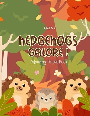 Hedgehogs Galore! Colouring Picture Book: Hedgehog colour within the lines activity picture activity picture book for kids ages 5 and up (Galore! Colouring Book Series)