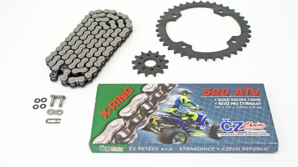 

2004 YAMAHA YFZ450 CZ ATV X RING CHAIN & SPROCKET SET 13/38 520X120 +4 SWINGARM