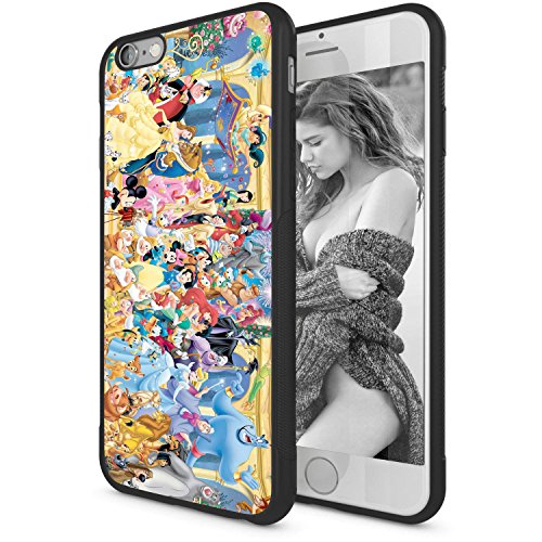 iPhone 6s Case,Onelee [Scratchproof][Never Fade] Disney All Characters & Princess iPhone 6S 4.7