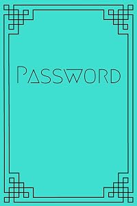 Turquoise Password Journal: A Password Journal and Logbook for Remembering Passwords by Sally Blake