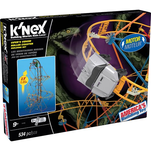 K'NEX Viper's Venom Roller Coaster Building Set