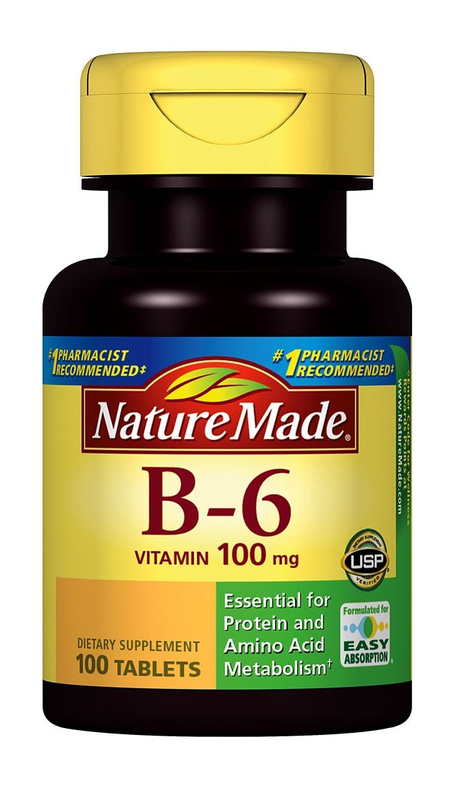nature made vitamin b6 100 mg tabs, 100 ct
