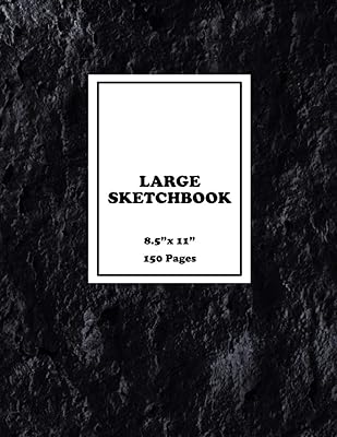 Large Sketchbook 8.5" x 11" 150 Pages: Black