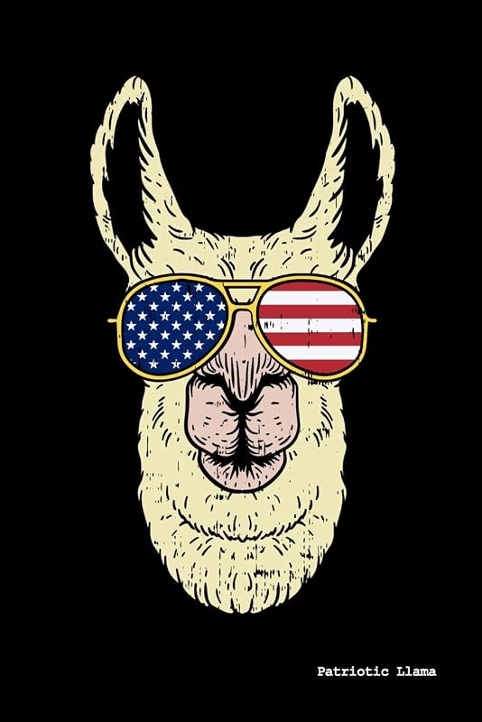 Patriotic Llama: 120 Pages I 6x9 I Graph Paper 5x5 I Funny 4th Of July, Patriotic, Liberty & 1776 Gifts by Funny Notebooks