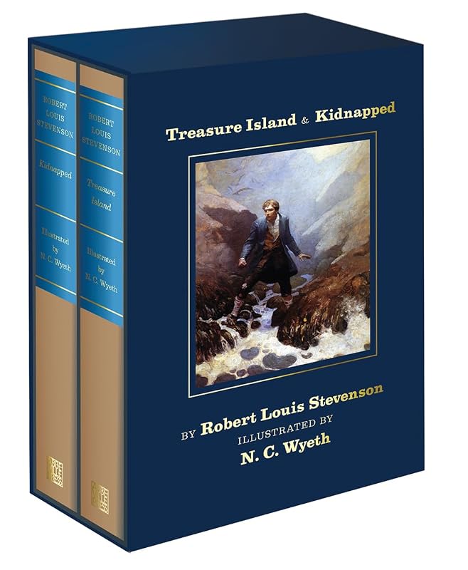 Treasure Island and Kidnapped: N. C. Wyeth Collector's Edition (2-vol. clothbound set) (Abbeville Illustrated Classics) by Robert Louis Stevenson