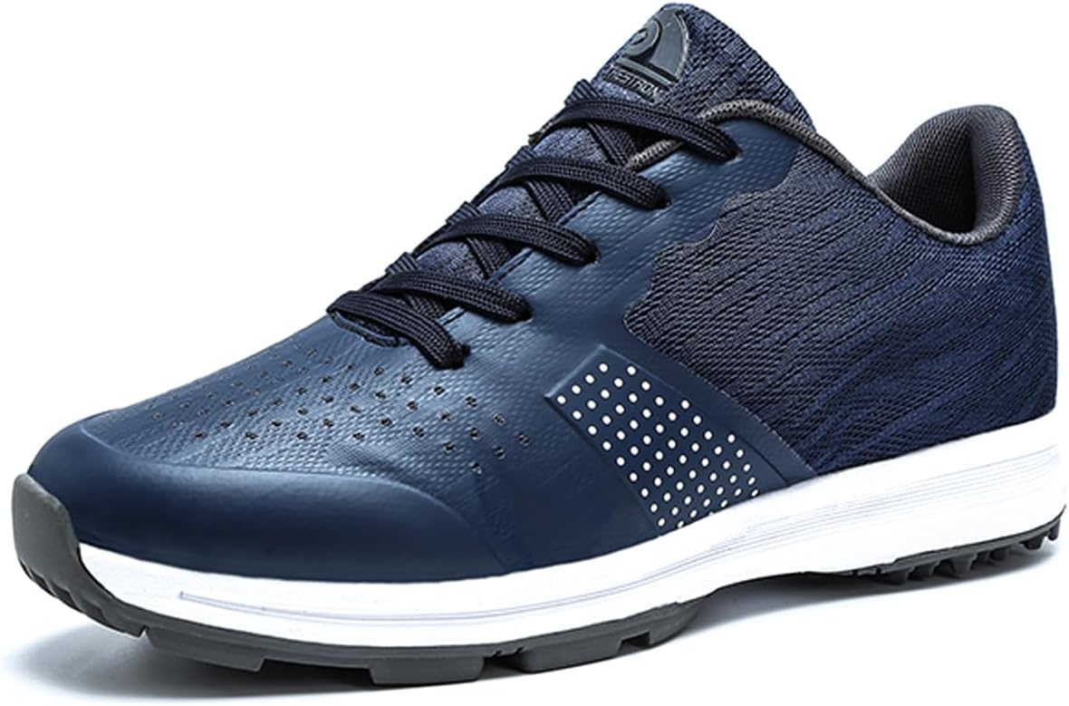 Waterdichte, spikeless en comfortabele golfschoenen voor heren, geschikt voor buitensporten en met voetboogondersteuning._voghion.com