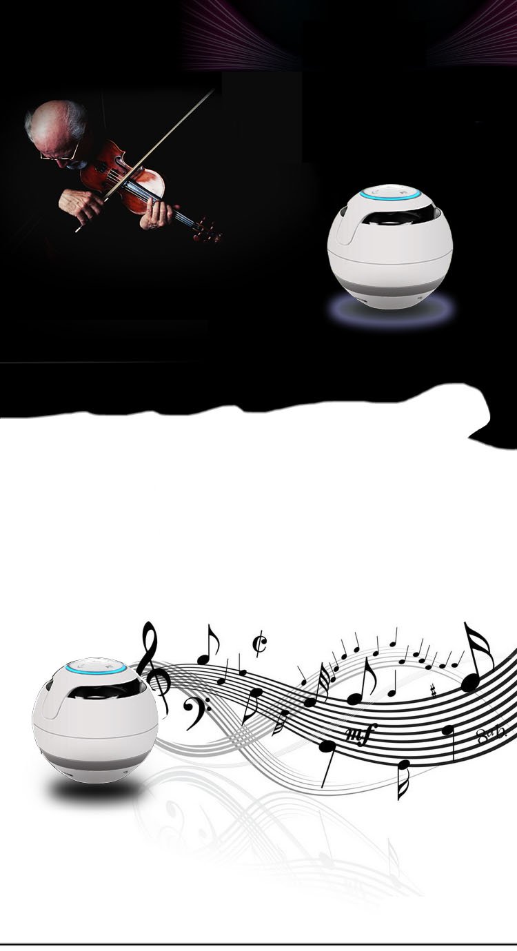 

Karnotech® Mini Portable Bluetooth Hi-Fi Super Bass Speaker, White , for iPhone iPod iPad, Samsung Galaxy