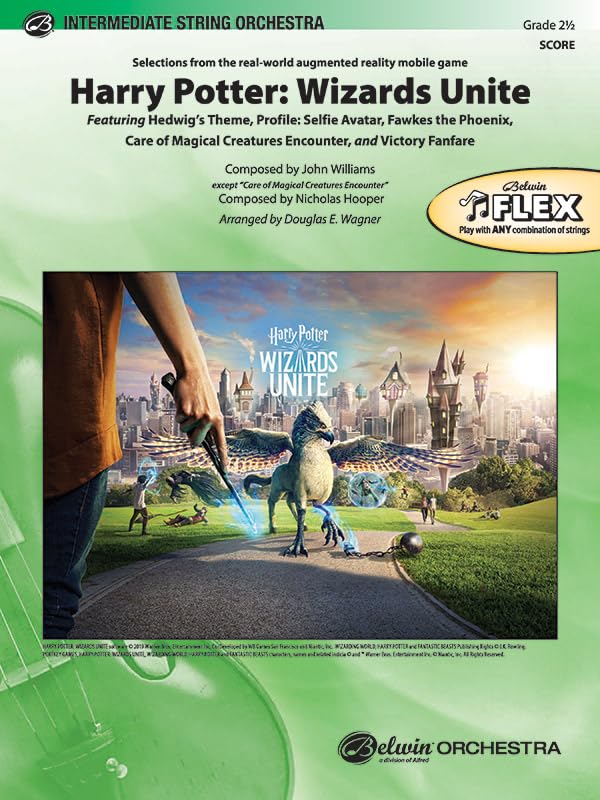 Harry Potter -- Wizards Unite---Selections from the Real-World Augmented Reality Mobile Game: Featuring: Hedwigs Theme / Profile: Selfie Avatar / ... Score (Pop Intermediate String Orchestra) by John Williams
