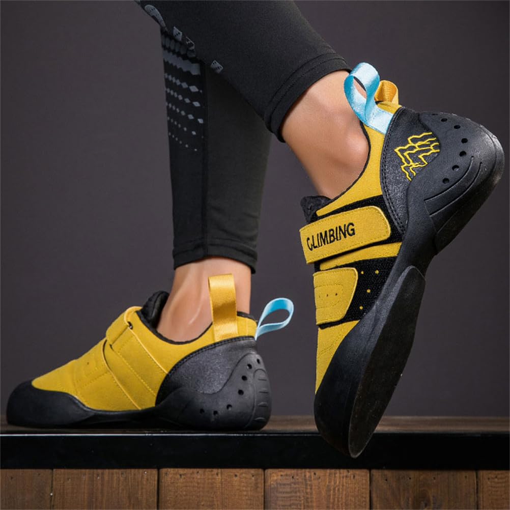Mens Womens Youth Rock Climbing Shoes Slip On Bouldering Gym Sports Trainers Lightweight Professional Beginners Climbing Sneakers_vogvips.com