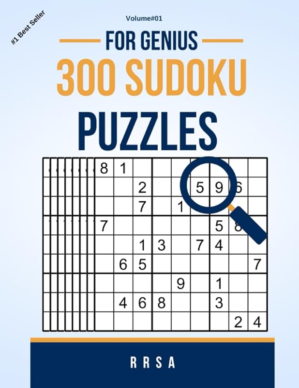 300 Sudoku Puzzles for Genius (V-1) by R R S A