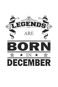 Legends Are Born In December: Monatsplaner, Termin-Kalender | Geburtstag Geschenk-Idee für Legenden | A5 | 120 Seiten