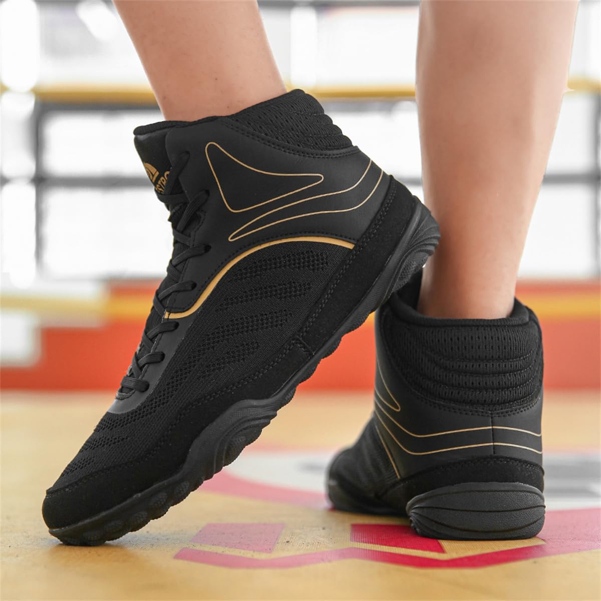 Unisex's Boxing Shoes Boxing Wrestling Footwear Breathable Comfort Breathable Kickboxing Boots Non-Slip Youth Sports Trainers_vogvips.com
