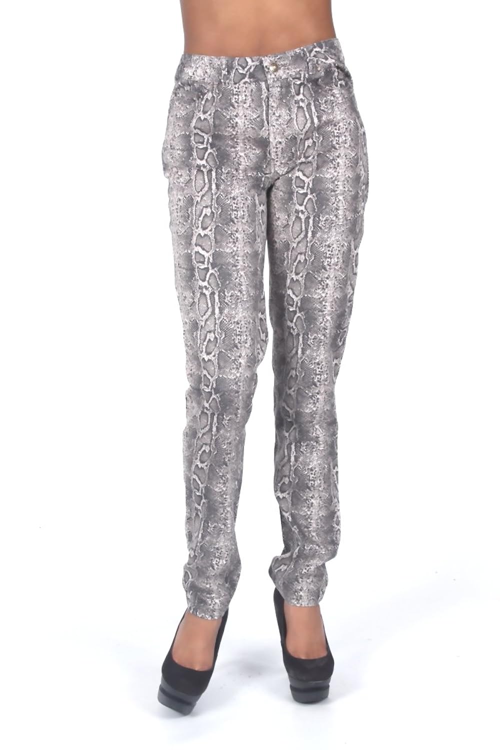 

Per Se Two Tone Snake Skin Pants