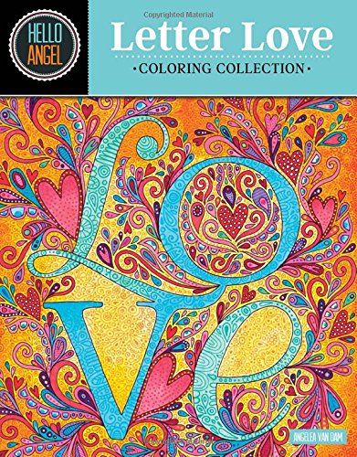 Hello Angel Letter Love Coloring Collection: