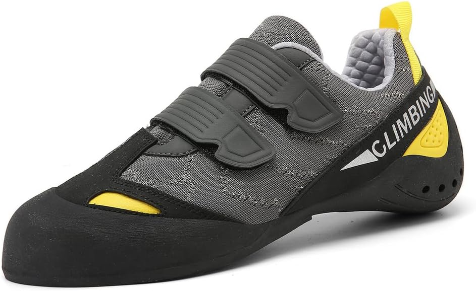 Mens Youth Wall Climbing Shoes, Non-Slip Lightweight Bouldering Sport Sneaker Breathable Rock Climbing Shoes For Adult_vogvips.com
