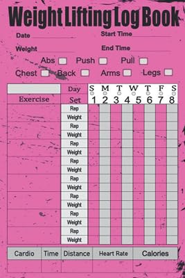Weight Lifting Log Book: Gym log Book Tracker