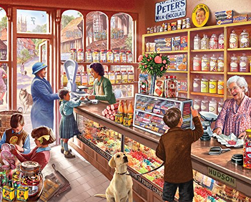 White Mountain Puzzles Cozy Candy Shop - 300 Piece Jigsaw Puzzle