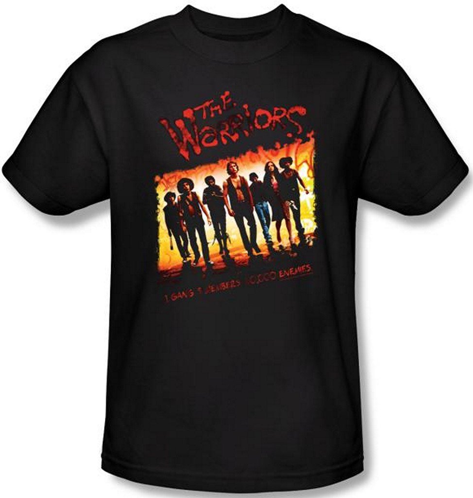 the warriors movie logo mens t shirt