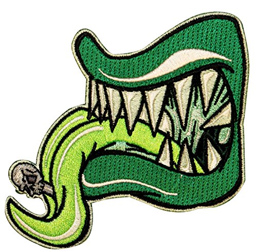 Algopix Similar Product 18 - Green Tongue Monster MouthTeeth Horror