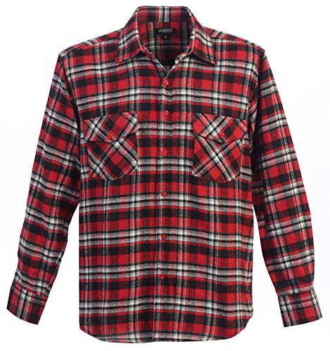 Gioberti Mens Long Sleeve Plaid Checked Flannel Shirt