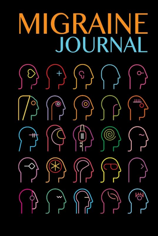 Migraine Journal: Headache logbook, journal, and diary to track chronic migraines (Neon) by Adventineer Ink