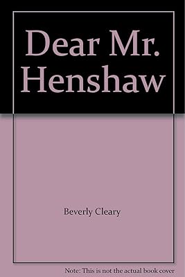 Dear Mr. Henshaw