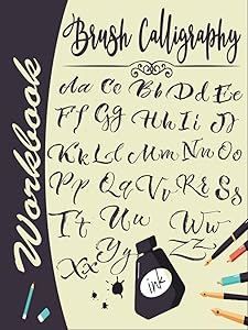 Brush Calligraphy Workbook: Hardcover Cursive Handwriting Practice Paper by Puff Ink Publishing