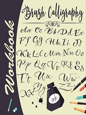 Brush Calligraphy Workbook: Hardcover Cursive Handwriting Practice Paper