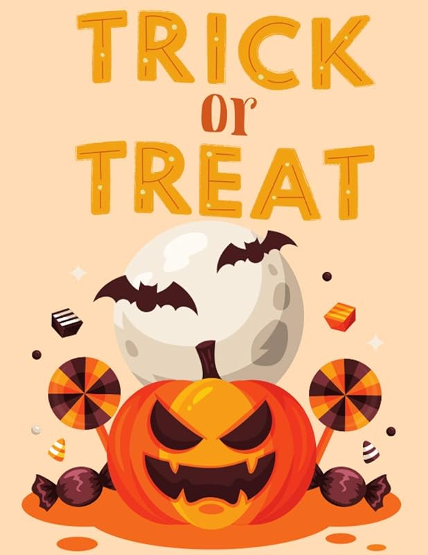 Halloween Coloring Book For Toddler: Children Halloween Coloring Book for Kids Boys Girls Teens Gifts For Toddlers ages 2-4 4-8 Pumpkin Coloring Books by Fun Kidz Books publishing