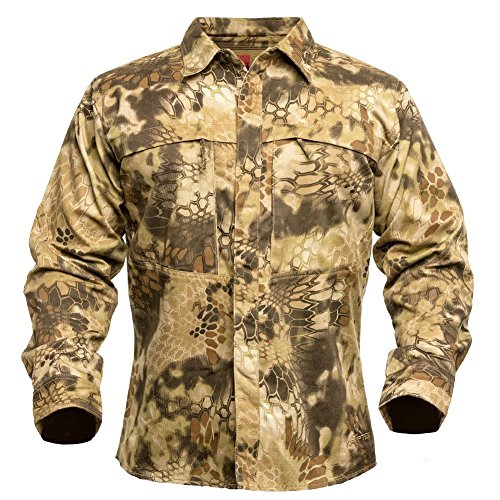 KRYPTEK Stalker Button Up, Color: Highlander, Size: M (16STA7BSH4)